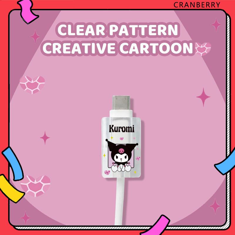 Phụ Kiện Bảo Vệ Đầu Dây Cáp Sạc USB Chống Gãy Hình Hoạt Hình Dễ Thương-CY