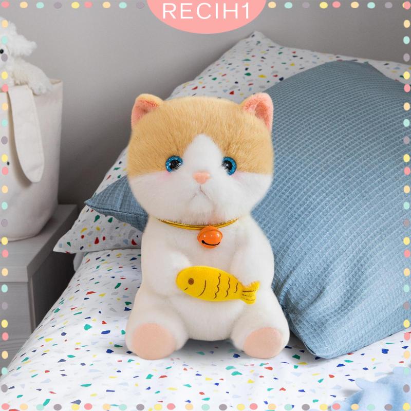 Đồ chơi nhồi bông Hình Chú Mèo Dễ Thương Dùng Trang Trí