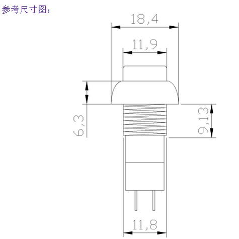 Công Tắc Nhấn Tự Khóa PBS-11A PBS-11B 12MM