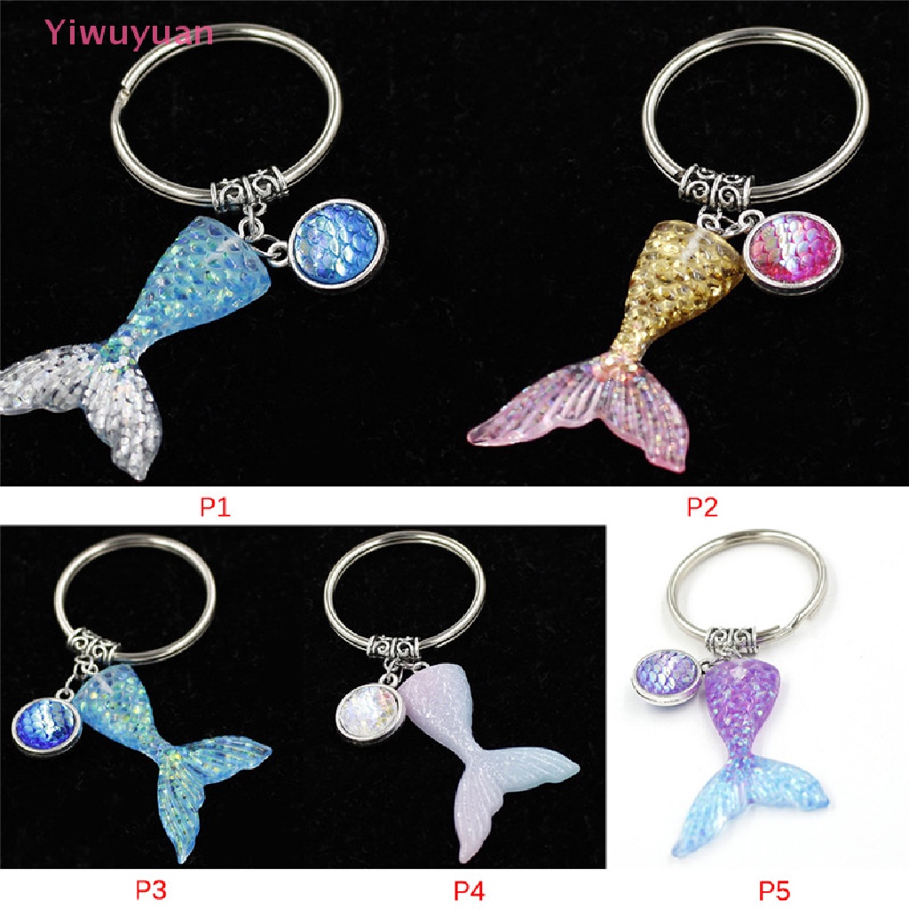 < Yiwuyuan > Móc Khóa Hình Đuôi Cá Trang Trí Túi Xách Nữ Mới