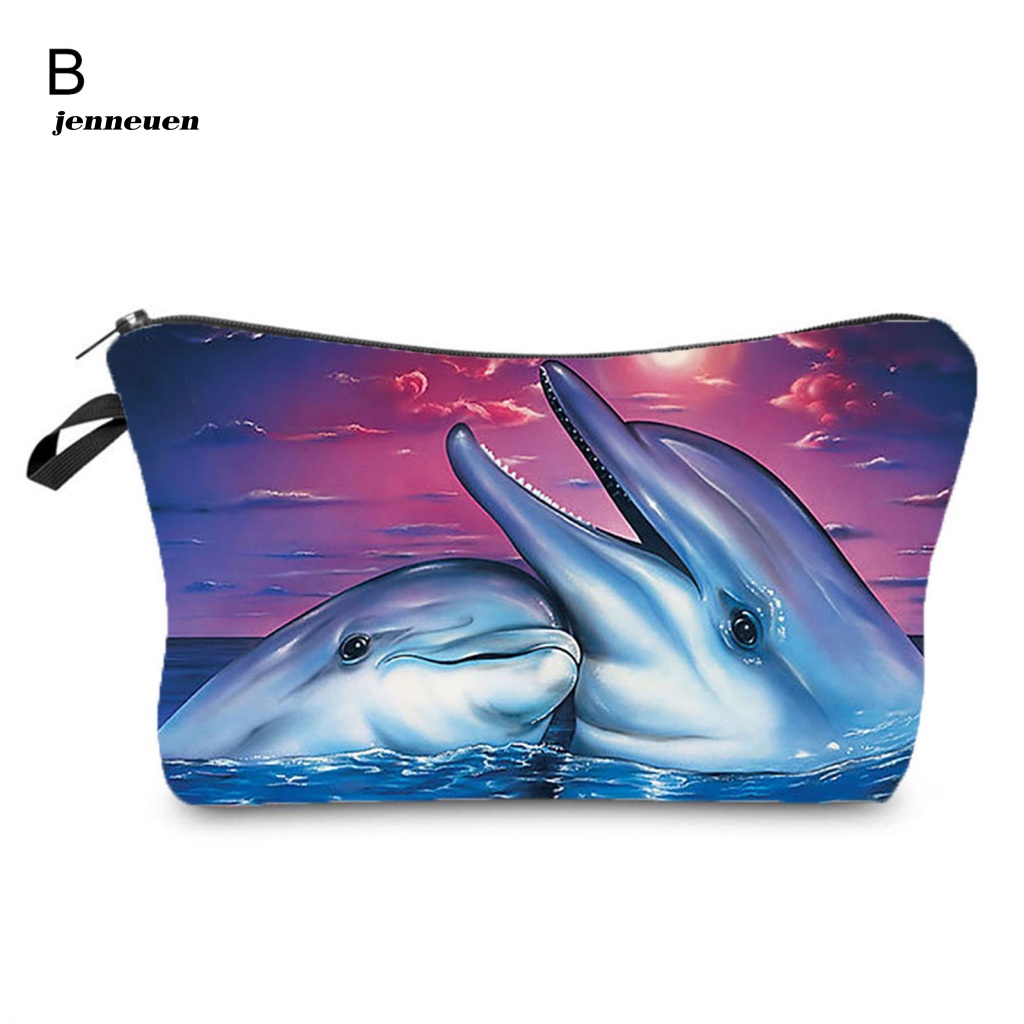 Túi Đựng Mỹ Phẩm Đa Năng Hình Cá Heo Thời Trang