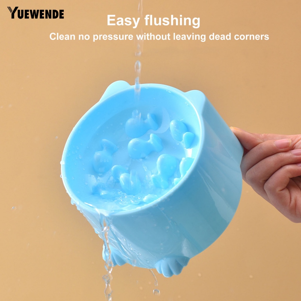 Yue.z Tô Đựng Thức Ăn Cho Thú Cưng Đế Cao Dễ Vệ Sinh