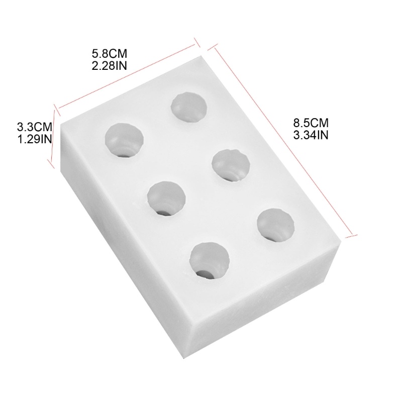 Khuôn Silicone 6 Ngăn Tạo Hình Quả Bầu Trang Trí Bánh / Làm Chocolate 3D