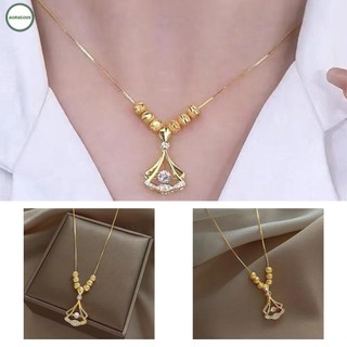 GORGEOUS~Women Simple Luxury Gold Beads Stainless steel Necklace Pendant Chain Choker