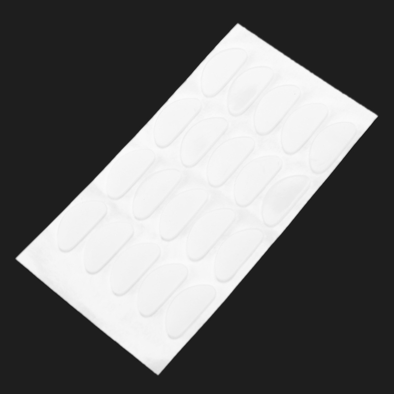Bộ 18 Cặp Đệm Mũi Dán Kính Mắt Bằng Silicone Trong Suốt Chống Trượt 1.5Mm