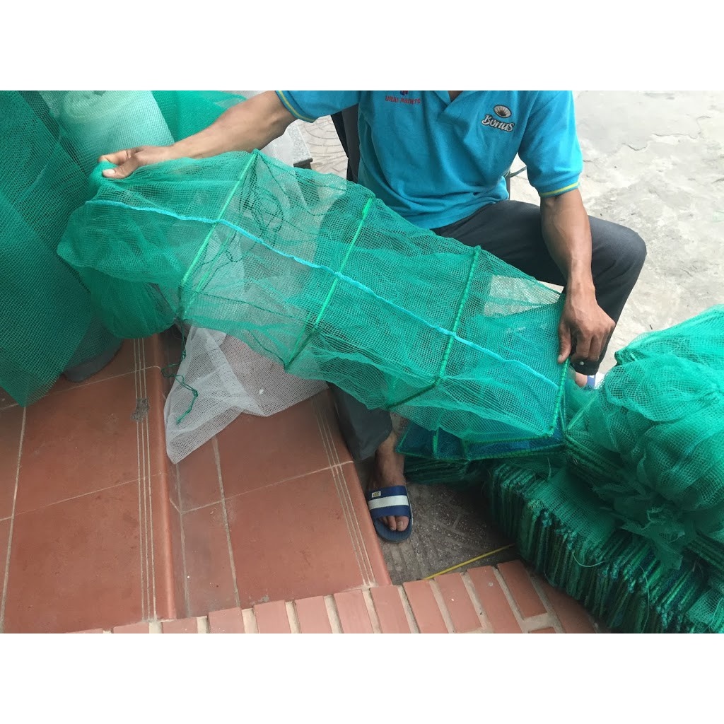 Lồng bát quái Dài 3M đến 8m + Tặng Mồi 1 gói mồi tôm,cua,cá,lươn,trạch Đồ Câu Simano