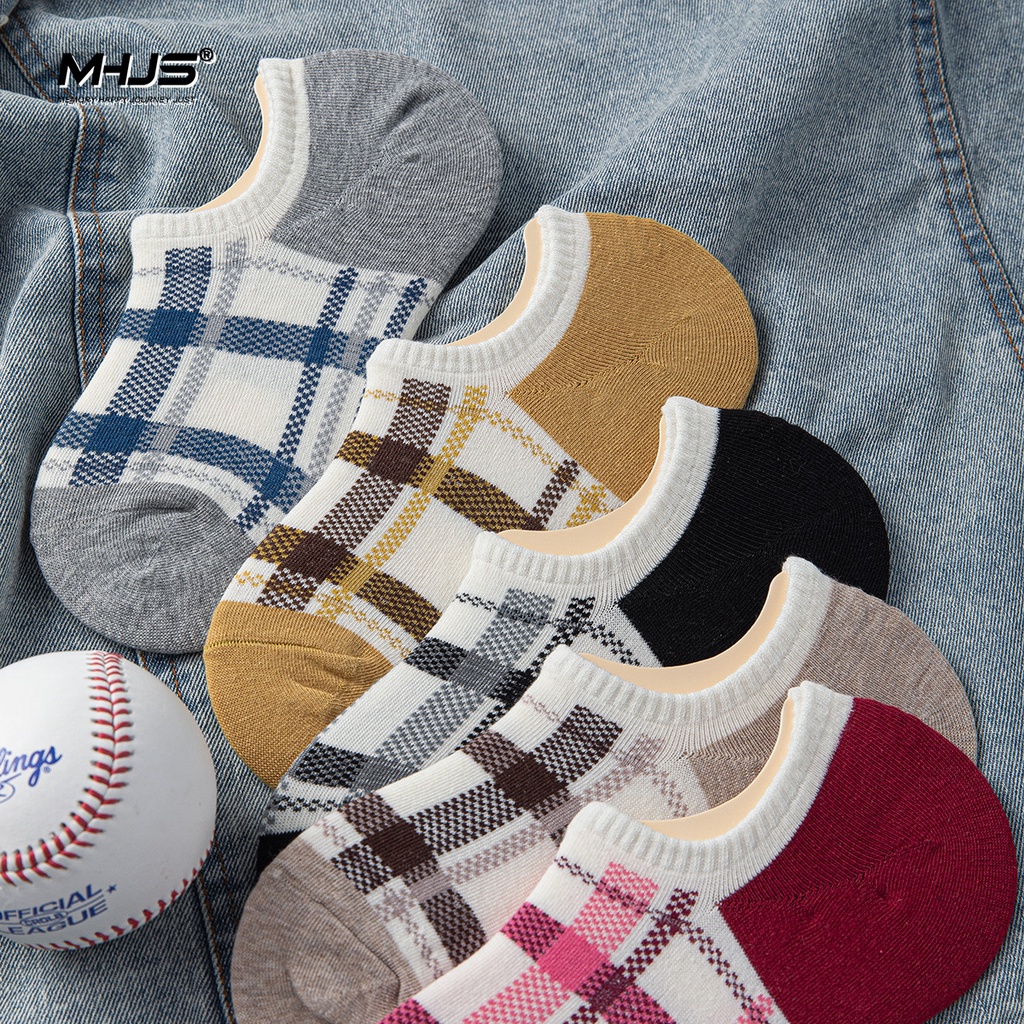 Vớ Nữ Chống Trượt Thấm Hút Mồ Hôi Phong Cách Hàn Quốc