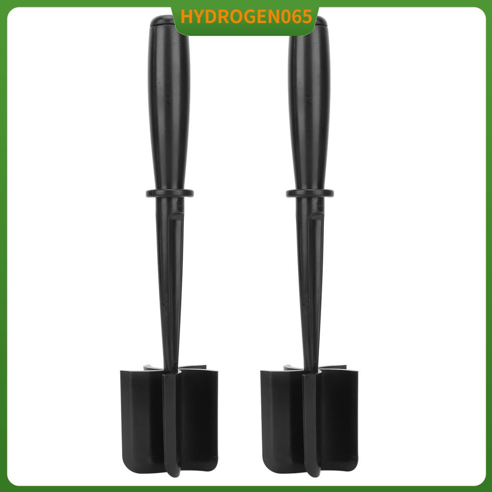 Hydrogen065 Thịt Xay Chịu Nhiệt Tay Cầm Công Thái Học Nylon Bò Masher Cho Gà Khoai Tây Hamburger Đen 2 Chiếc