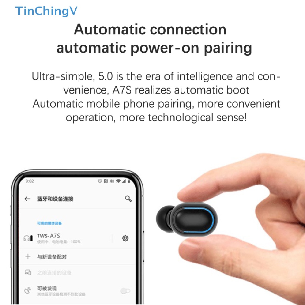 1 Bộ Tai Nghe Thể Thao Không Dây Bluetooth Kỹ Thuật Số Mini E7S E6S Cho Tất Cả Các Dòng Điện Thoại Thông Minh