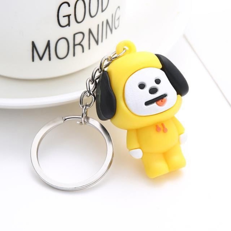 Móc Khóa Gắn Hình Nhân Vật Hoạt Hình Bt21 Kpop Bts Cook Mang Chimmy Tata Cook
