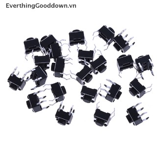 Set 20 Công Tắc Nút Nhấn 4 Chốt 6 * 6 * 5mm