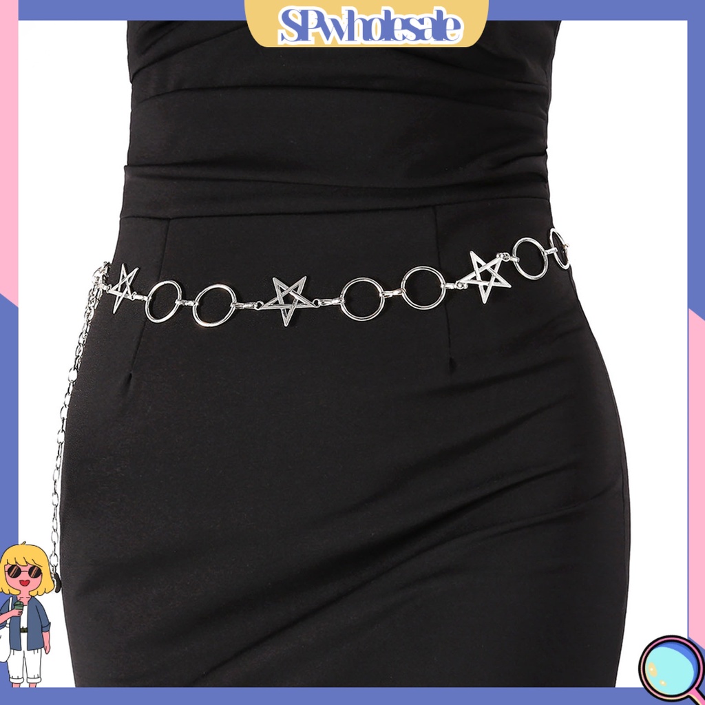 &lt;SPwholesale&gt; Trang Sức Vòng Eo Mặt Hình Ngôi Sao Màu Trơn Trang Trí Đơn Giản Dễ Phối Đồ Cá Tính Dễ Phối Đồ Cho Nữ Dự Tiệc