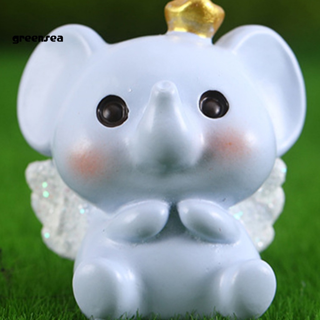 Set 2 Tượng Voi Mini Trang Trí Tiểu Cảnh