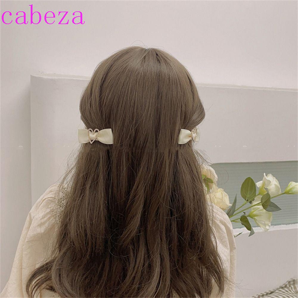 Kẹp Tóc Nơ Họa Tiết Trái Tim Rỗng Phong Cách Hàn Quốc Ngọt Ngào Cho Nữ