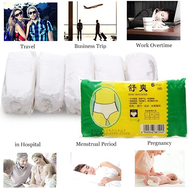 Quần Lót Sinh Lý Không Dệt Dùng Một Lần Cho Phụ Nữ Mang Thai