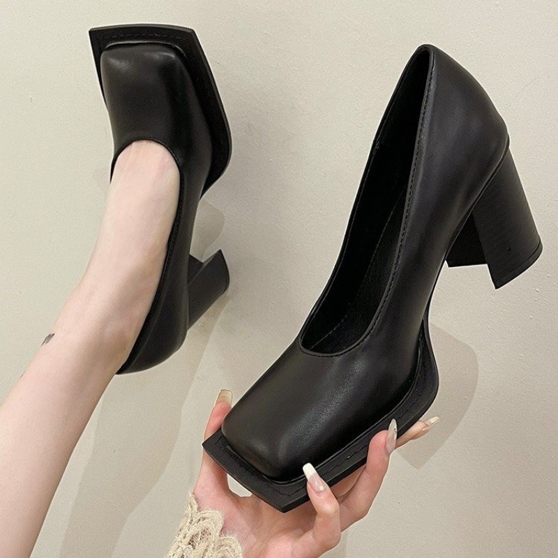 Giày Cao Gót Mũi Vuông Thời Trang 02550 Dành Cho Nữ