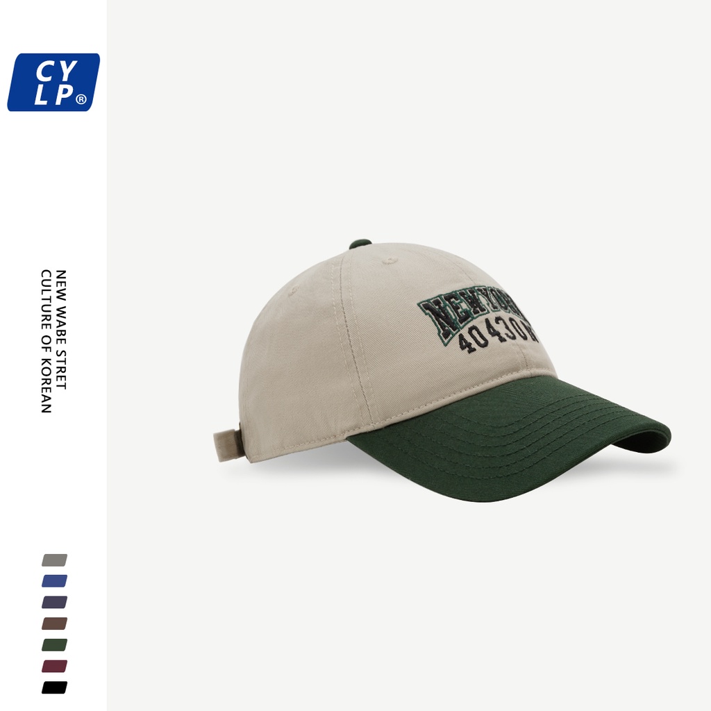 Mũ Lưỡi Trai Thêu Chữ Phong Cách Đường Phố Hàn Quốc Cá Tính Cho Nam Nữ