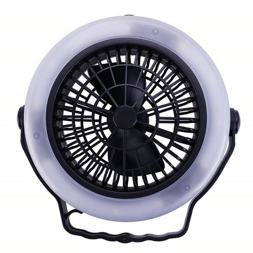 Quạt Cắm Trại / Leo Núi Tích Hợp Quạt / Đèn LED 3 Trong 1 Di Động Kèm Móc Treo Tiện Dụng