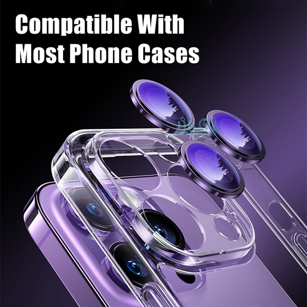 Mới Khung Kim Loại Bảo Vệ Ống Kính Máy Ảnh Cho iPhone 14 Plus 13 Pro Max iPhone 11 12 13 14 Mini Pro Max