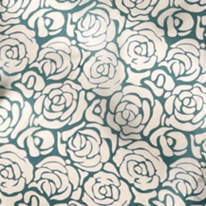 Khăn Choàng Cổ Hình Vuông 70x70CM Bằng Lụa In Họa Tiết Hoa Trà Xanh Đơn Giản Thanh Lịch