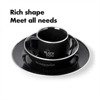 Cốc, bát, đĩa tráng men blackdog bd-yc005, bd-yc006, bd-yc007