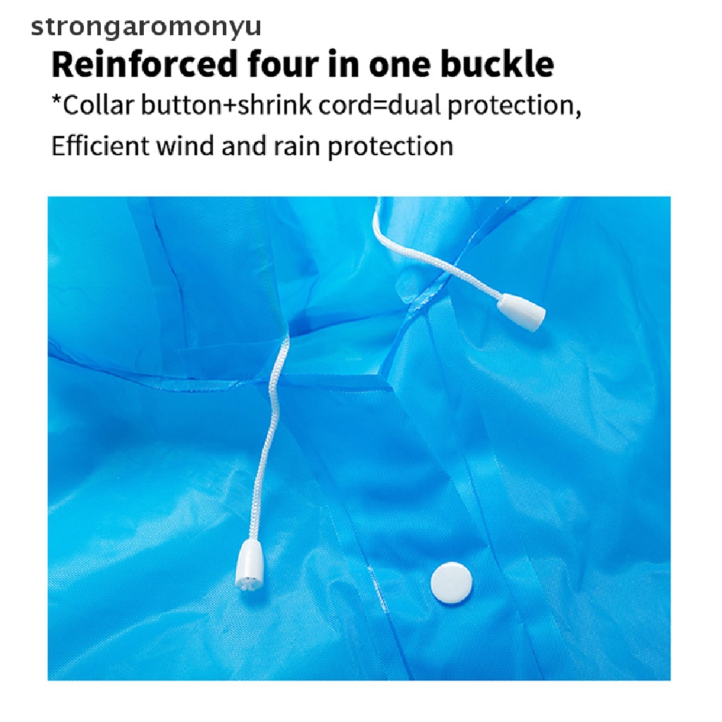 Áo Mưa Dày Dặn Chống Thấm Nước Có Mũ Trùm Tiện Dụng Cho Nam Và Nữ