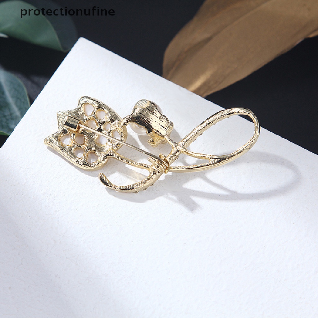 Trâm Cài Áo Hình Hoa Tulip Đính Ngọc Trai Nhân Tạo PR3VN