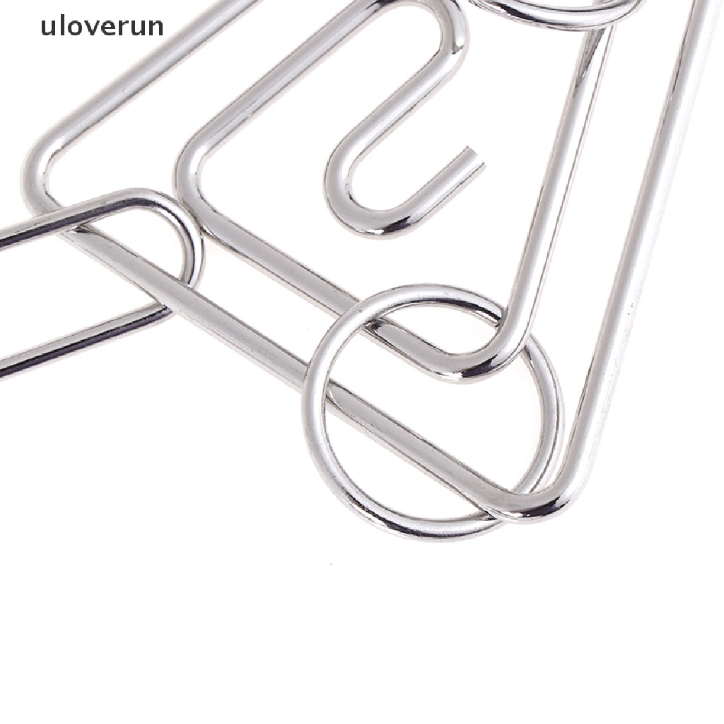 Bộ Đồ Chơi Xếp Hình Bằng Kim Loại Cổ Điển Thử Thách Trí Não Cho Người Lớn Và Trẻ Em vn