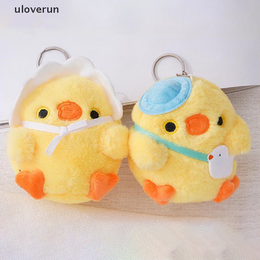 1 Móc Khóa Hình Chú Gà Nhồi Bông Đáng Yêu