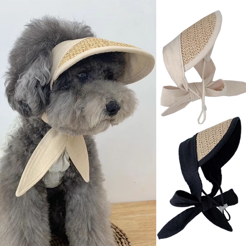 Mũ Chống Nắng Nhỏ Nhắn Xinh Xắn Phong Cách Đồng Quê Dành Cho Thú Cưng