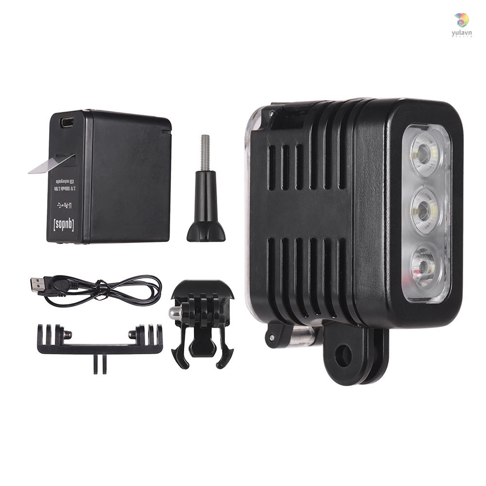 Đèn LED Lặn Biển / Quay Video 5500-6000K 30m Micro USB Góc Rộng 7 6 5 4 33 +