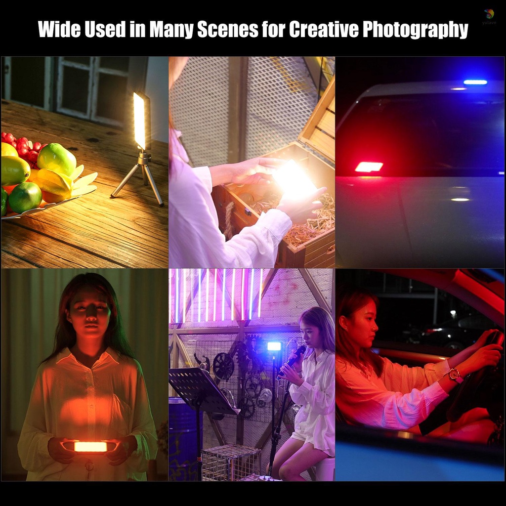 Đèn LED Video RGB Weeylite RB08P 2500K-8500K CRI 95 + 8W Tích Hợp Pin 3000mAh Nhiều Màu Sắc Dùng Chụp Ảnh Sáng Tạo