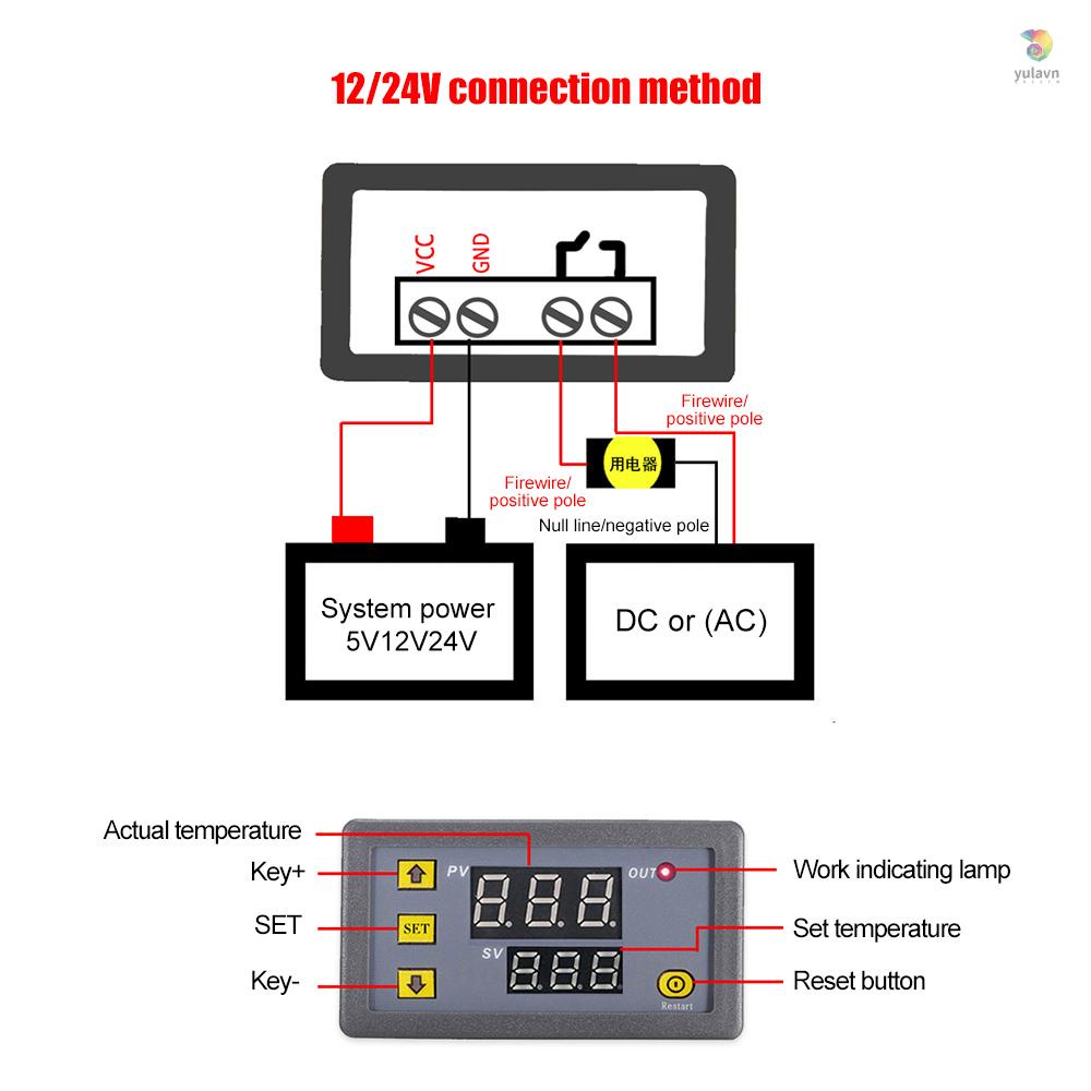 Mô Đun Điều Khiển Nhiệt Độ yula 3230 Màn Hình Kỹ Thuật Số