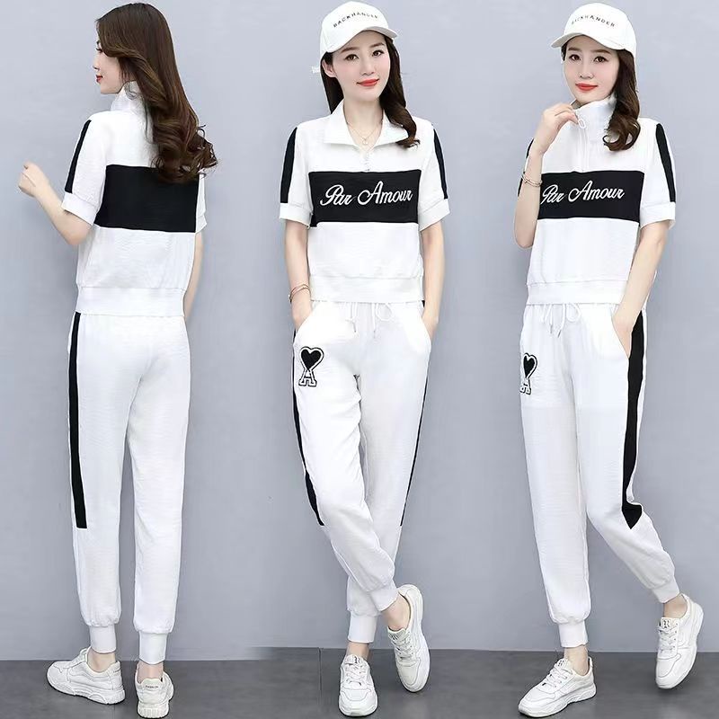 Bộ Đồ Thể Thao Hai Mảnh Phong Cách Phương Tây Thời Trang Mùa Hè Mới 2023 Cho Nữ