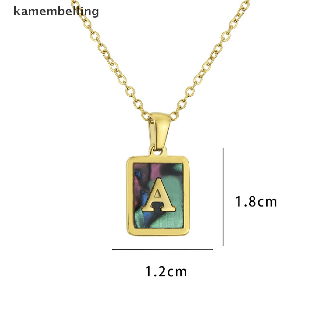 Vòng cổ Mặt 26 Chữ Cái Bằng Thép Không Gỉ Thời Trang kamembelling