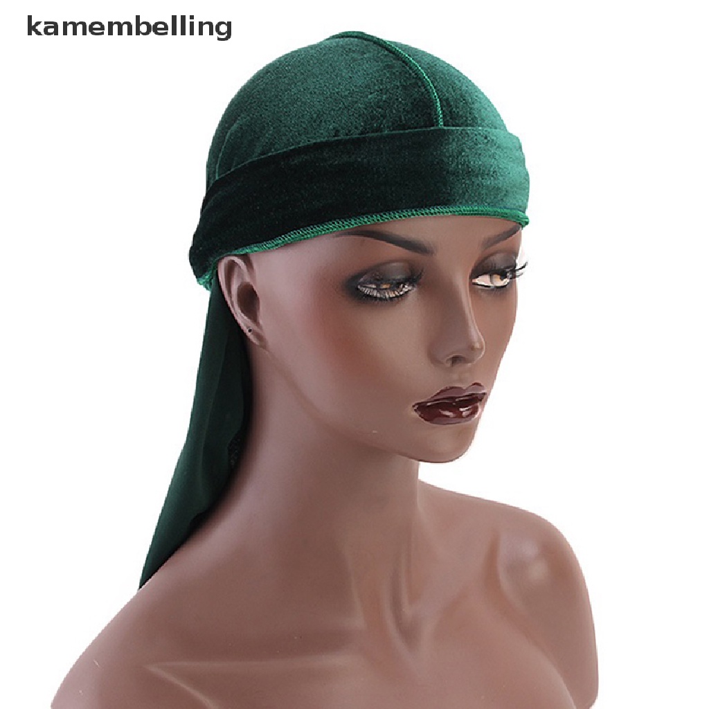 Kamembelling Mũ Trùm Đầu Vải Nhung Phong Cách Cướp Biển Chemo Bandana Cho Nam Và Nữ EN