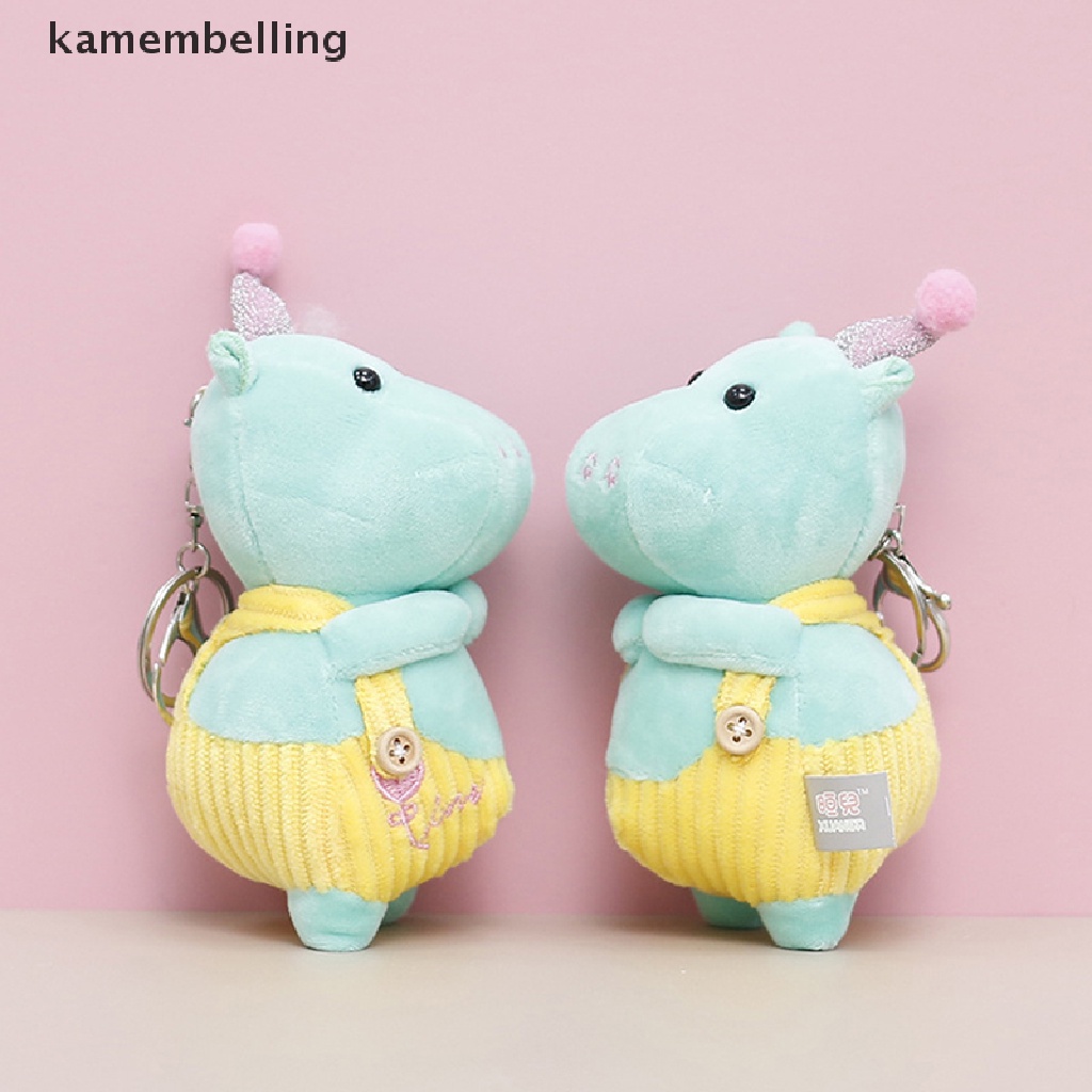 Móc Khóa Hình Hà Mã Nhồi Bông Dễ Thương