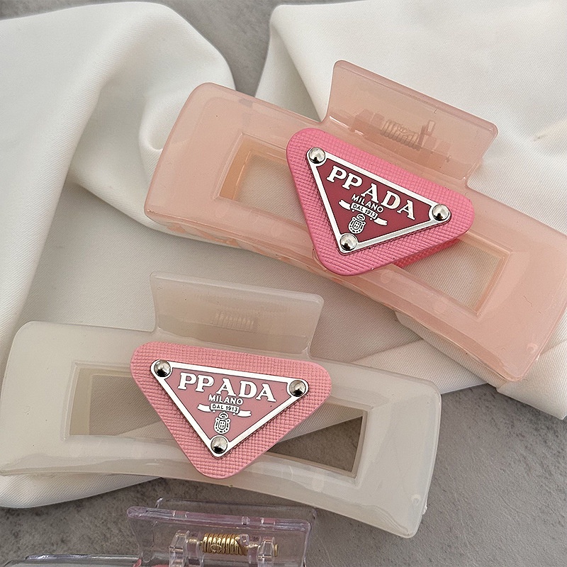 Kẹp Tóc Hình Tam Giác Màu Sắc Tương Phản Phong Cách Âu Mỹ Cổ Điển