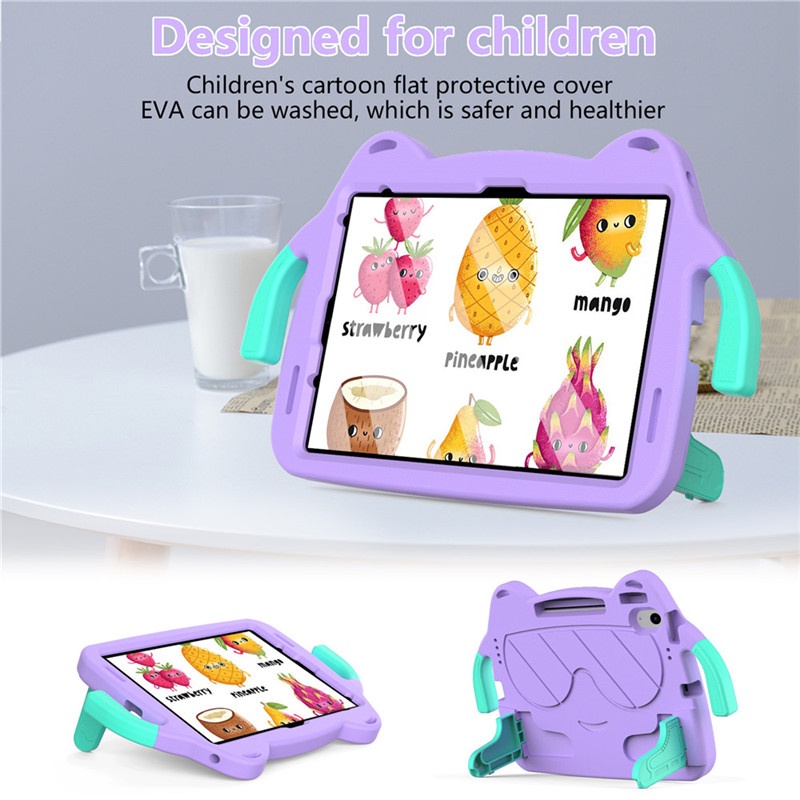 Ốp Máy Tính Bảng Bằng Silicone EVA Chống Sốc Có Dây Đeo Và Giá Đỡ Cho iPad 10th generation 10.9 inch 2022