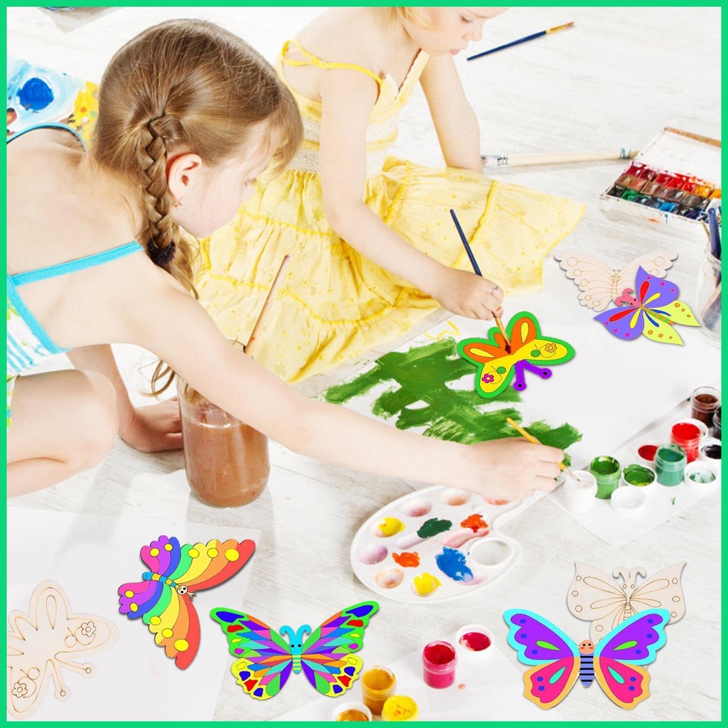 Set 25 Lát Bướm Rỗng Chưa Hoàn Thành Dùng Để Làm Đồ Thủ Công DIY Jowvn