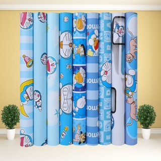 Bộ sưu tập 1 mét decal dán tường đôremon dễ thương khổ 45cm, có sẵn keo