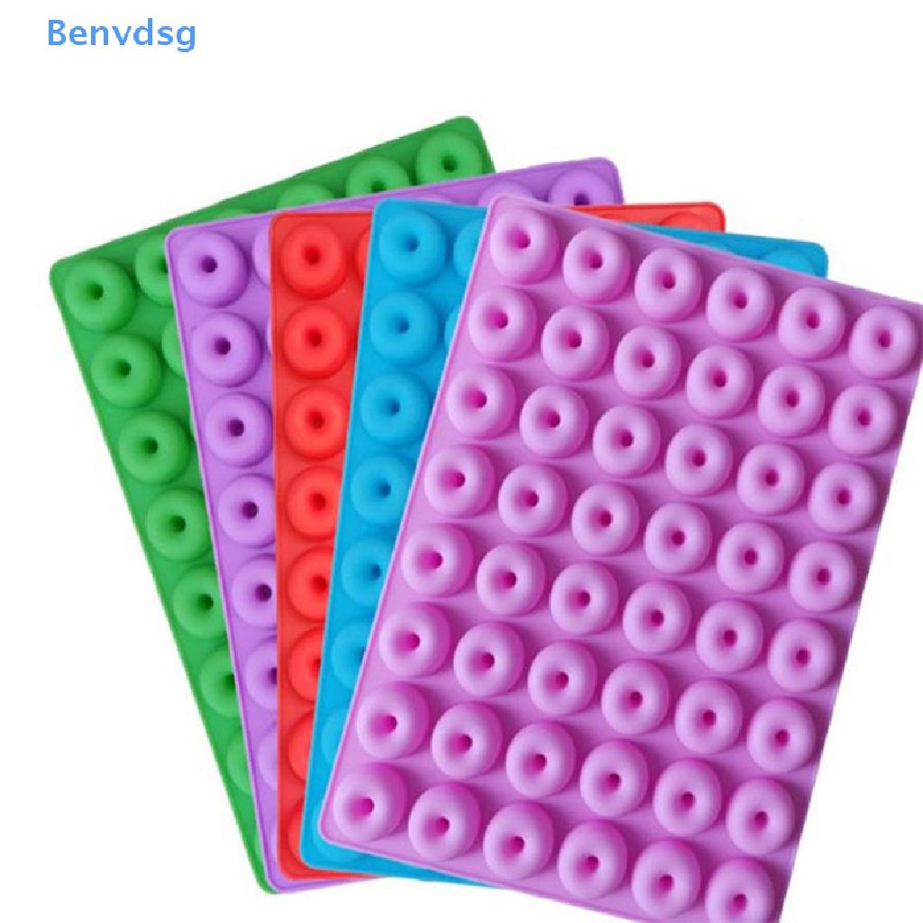 Khuôn Silicone 48 Ngăn Làm Bánh Donut Tiện Dụng