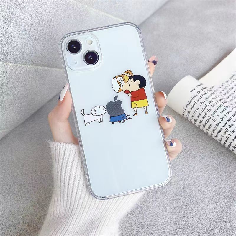 ✅Ốp Điện Thoại In Hình Cậu Bé Bút Chì Shin-Chan Dễ Thương Cho Iphone 14 Promax Xiaobai 14121311Ốp Điện Thoại Trong Suốt / Unsll Chất Lượng Cao