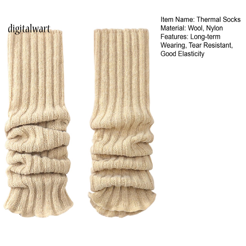 Kỹ Thuật Số| 1 Đôi Tất Cotton Dài Giữ Ấm Siêu Co Giãn Thoải Mái Cho Nữ Mặc Hàng Ngày