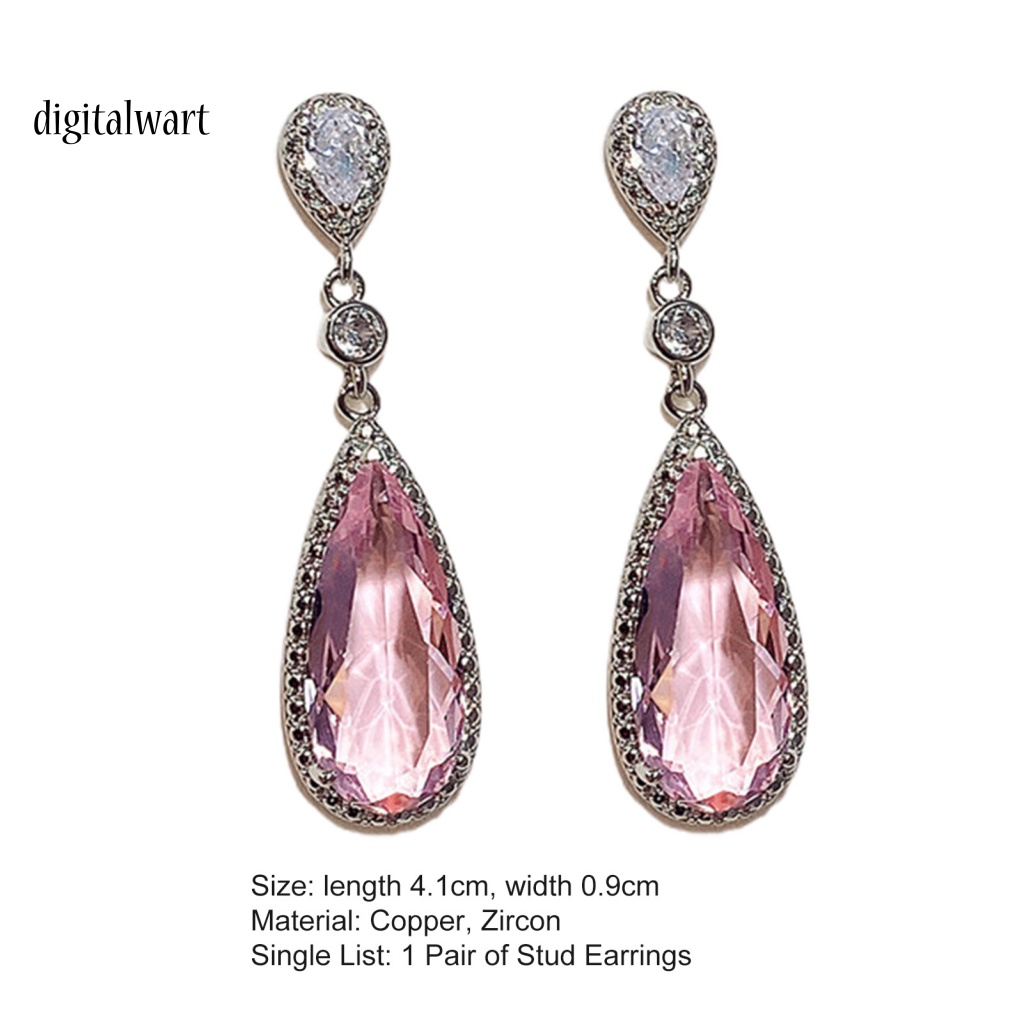 Kỹ Thuật Số| 1 Đôi Bông Tai Hình Giọt Nước Dát Đồng Thời Trang