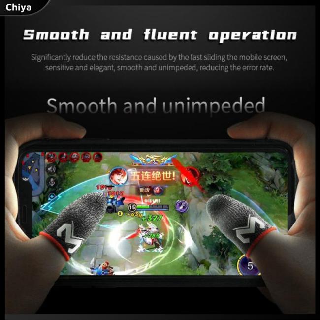 1 Đôi Găng Tay Sợi Bạc Đeo Ngón Tay Chống Mồ Hôi Thoáng Khí Dùng Chơi Game Điện Thoại