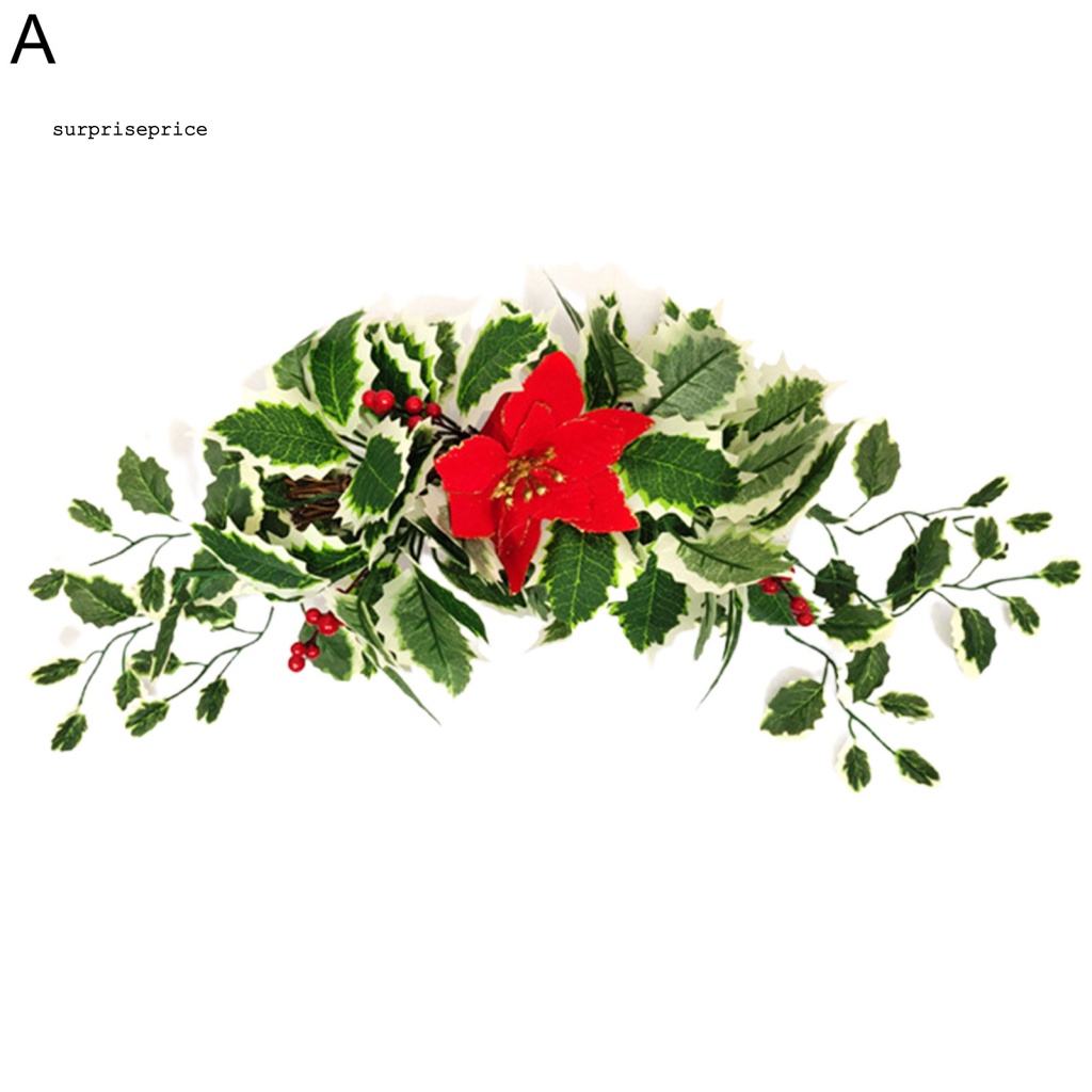 Spa Giáng Sinh Swag Đẹp Mắt Thiết Kế Treo Trang Trí Cửa Trước Có Túi Khí Cầu