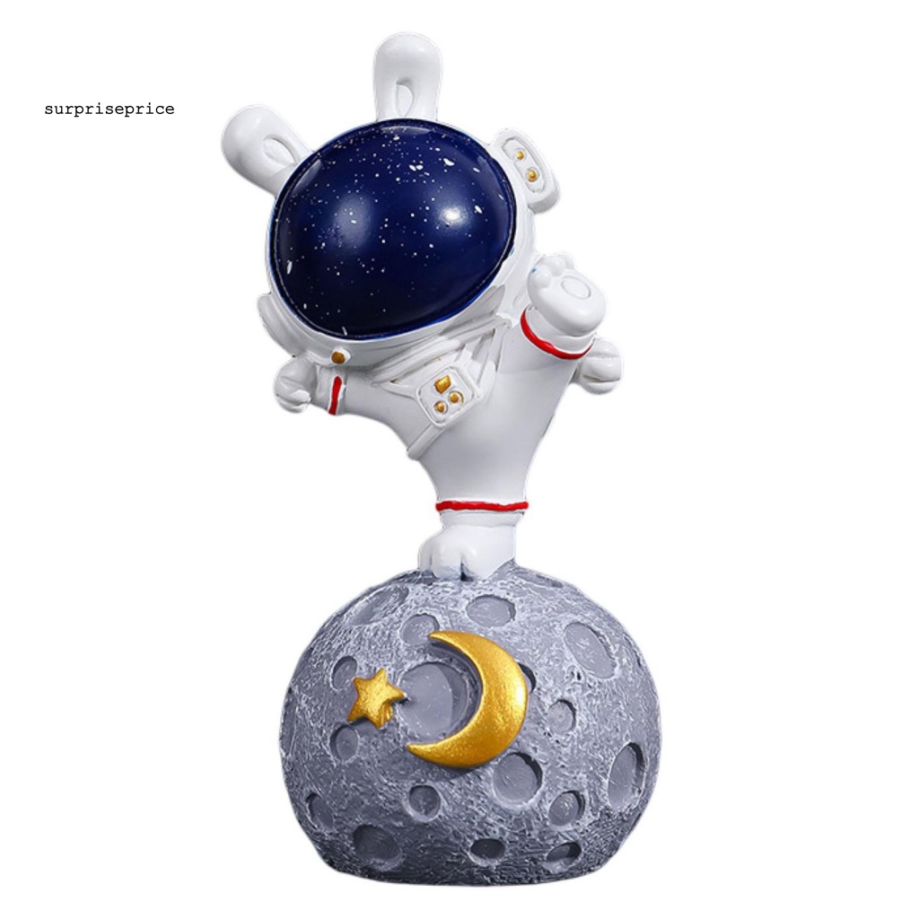 Mô Hình Phi Hành Gia Hoạt Hình Bằng Nhựa Resin Nhỏ Gọn Sáng Tạo Trang Trí Không Gian
