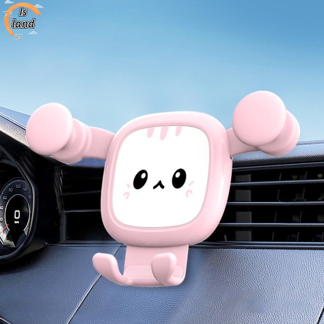 Giá Đỡ Điện Thoại Chống Rung Gắn Lỗ Thông Gió Xe Hơi Họa Tiết Hoạt Hình Sáng Tạo