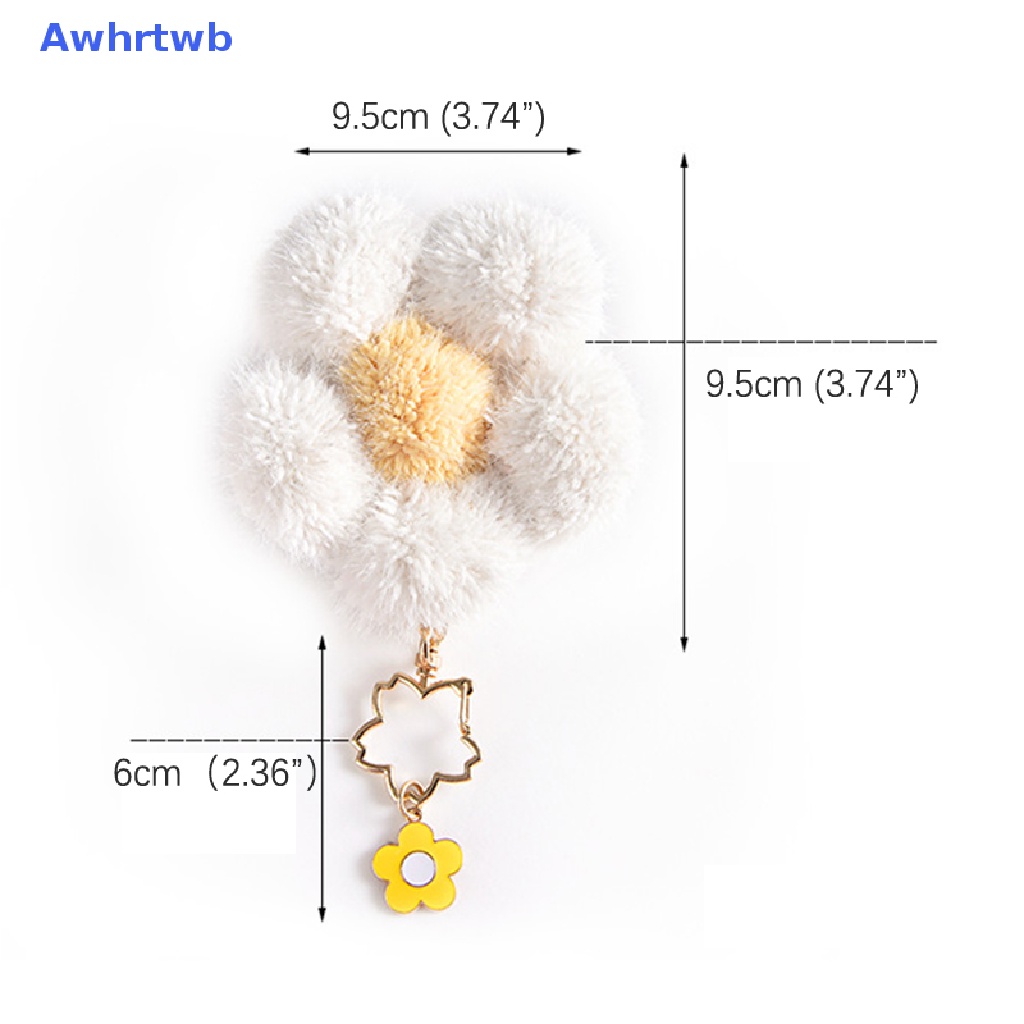 Móc Khóa Hình Hoa Hướng Dương Nhồi Bông Xinh Xắn Mới